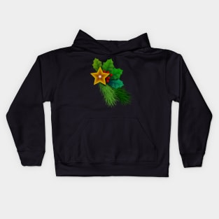 Christmas Holly Berry Tree Decoration Kids Hoodie